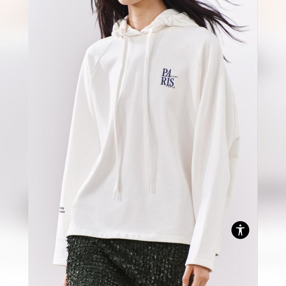 EMBROIDERED HOODIE SWEATSHIRT SIZE S - Picture 5 of 10